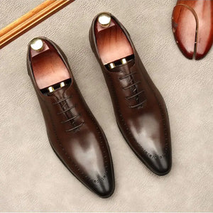 Men's Cowhide Leather Business Shoes