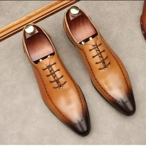 Men's Cowhide Leather Business Shoes