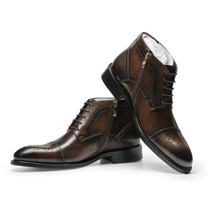 Men's Business Suit Leather Boots