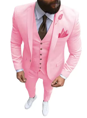 Pink Elegance 3-Piece Suit