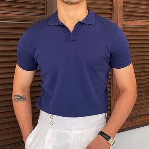 Summer Men Fashion Polo Shirts Short Sleeve