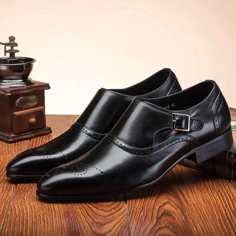 Brock Men's Leather Shoes for Business Casual Wear